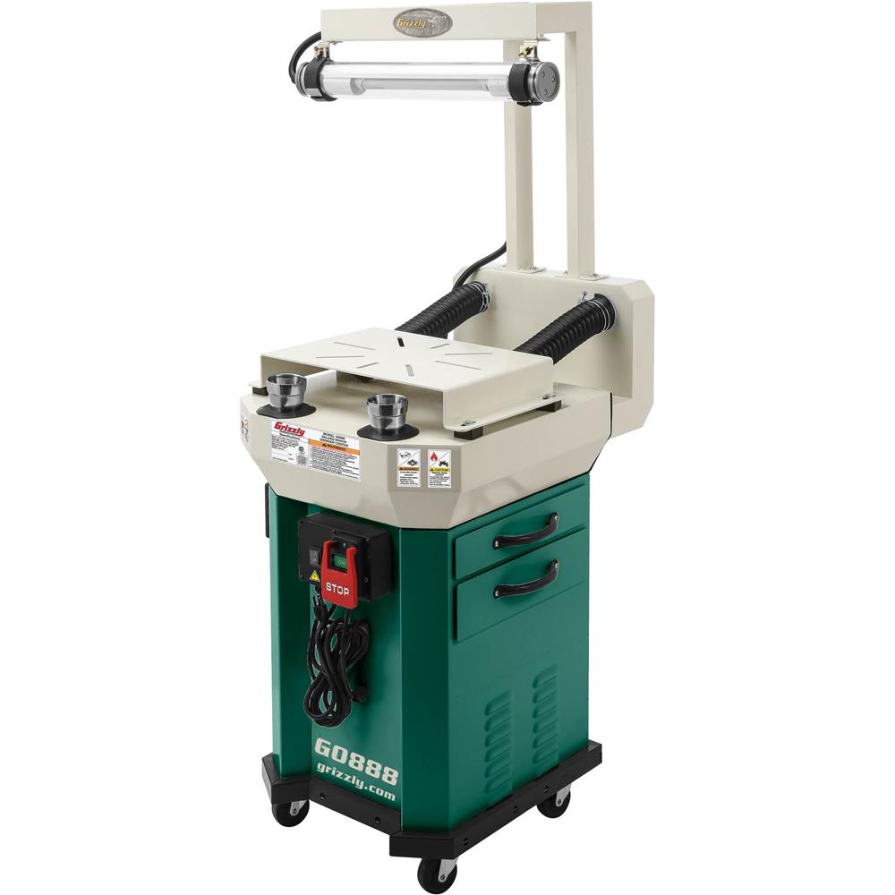 Grizzly G0888 - Deluxe Buffer Grinder Stand and Workstation