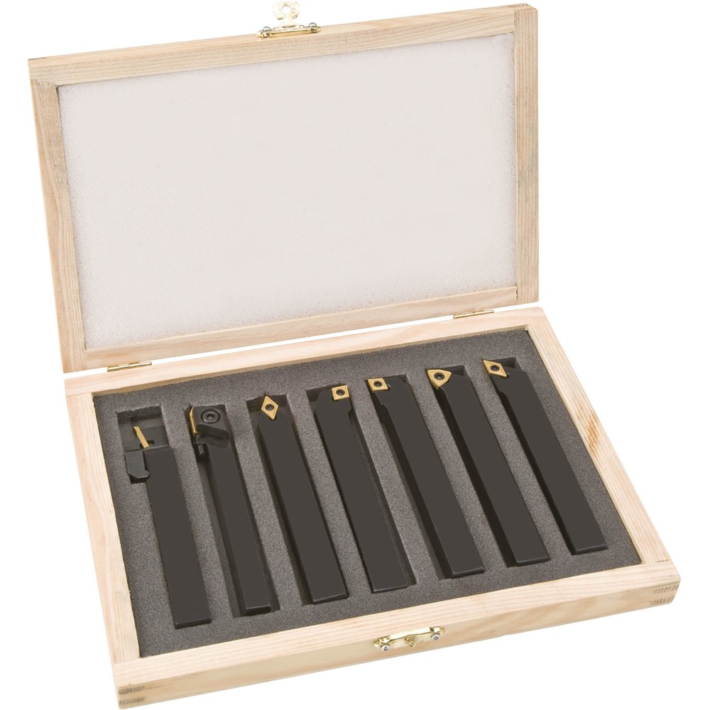 Grizzly T10294 - 7 Piece Indexable Carbide Set 1/2