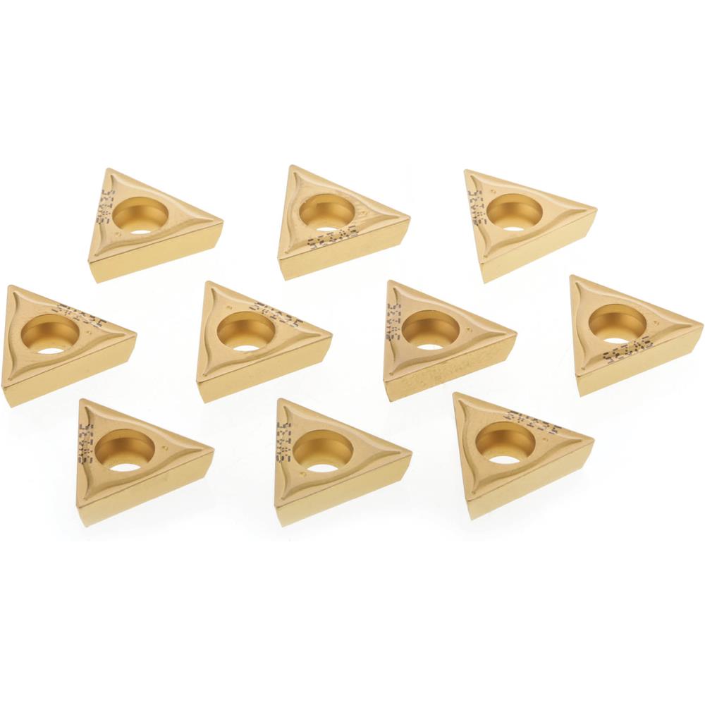Grizzly T21587 - 60 TiN Coated Carbide Inserts w/ Chip Breaker