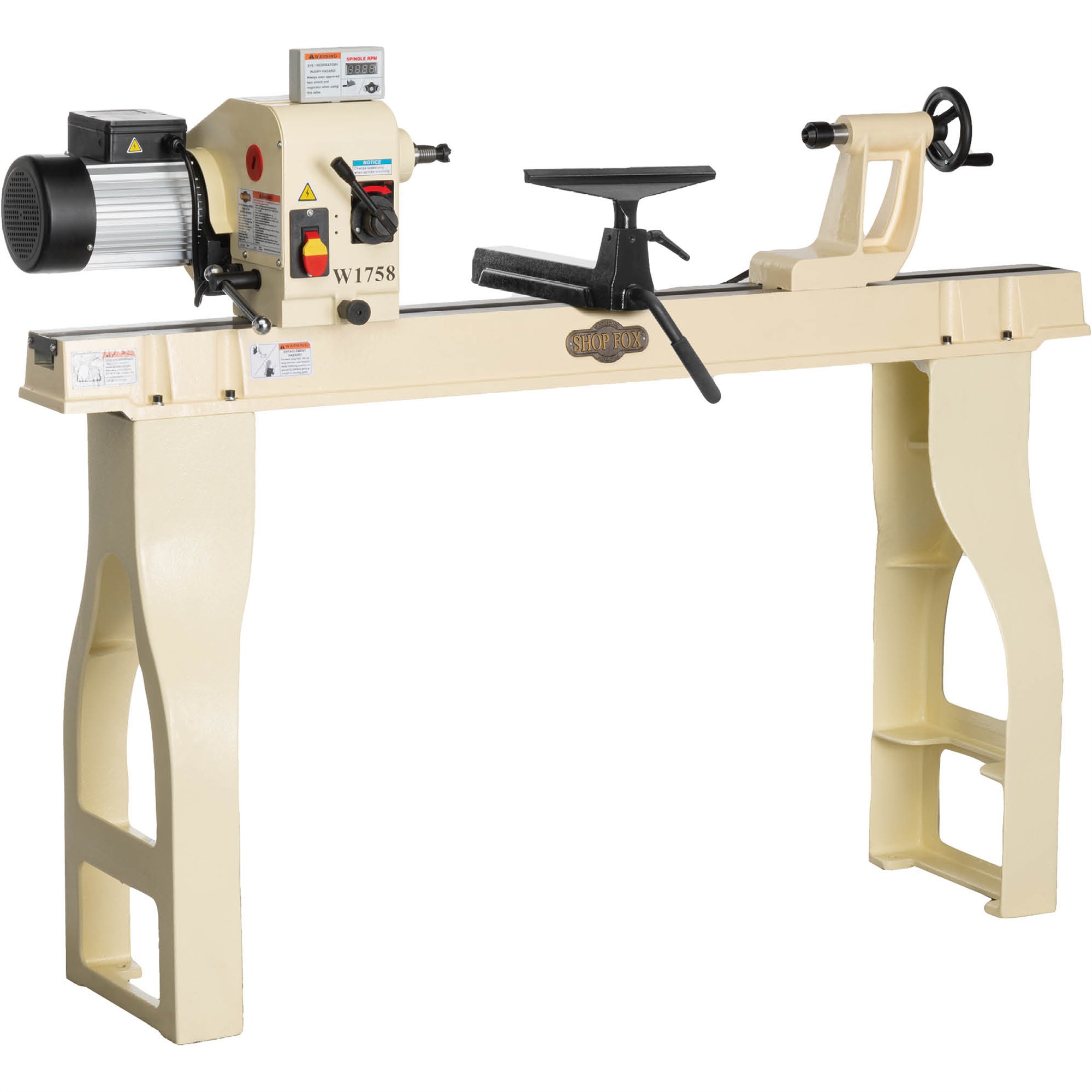 16" x 46" 2 HP VariableSpeed Wood Lathe Grizzly Industrial