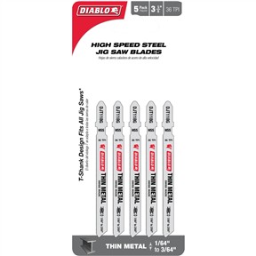 Metal Cutting Jigsaw Blades, 5 Pk.