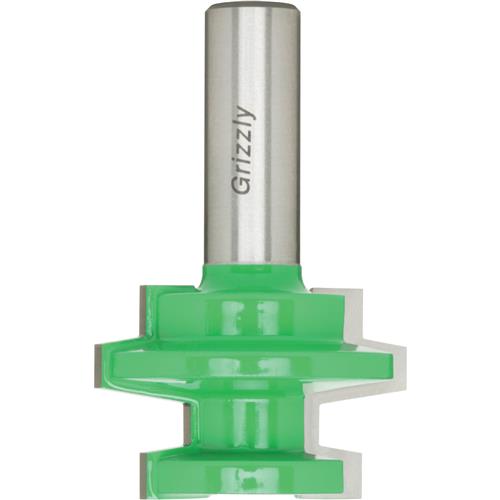 Image for Grizzly C1244 - Reversible Tongue & Groove Bit - Wedge, 1/2" Shank