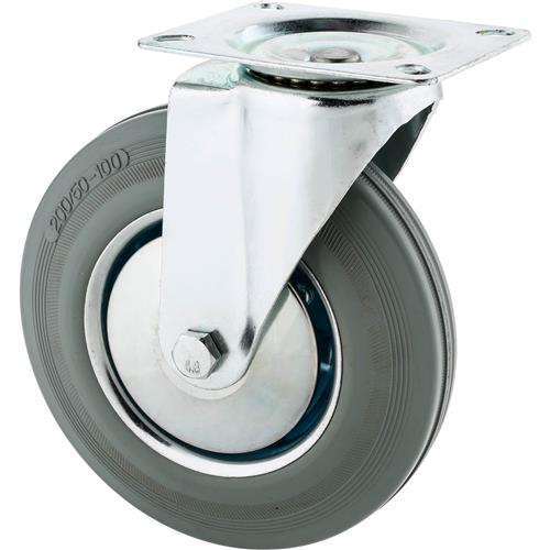 Image for Steelex D2591 - 8" Gray Industrial Swivel Caster