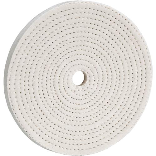 Image for Woodstock D3181 - 6" x 40 Ply x 5/8" Spiral Sewn Buff Wheel, 4,000 RPM
