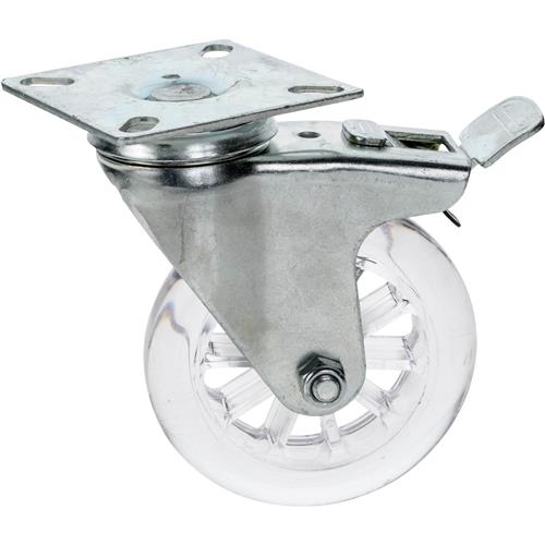 Image for Shop Fox D4544 - 4" Non-Marring Swivel Caster, Plate Mount with Lock