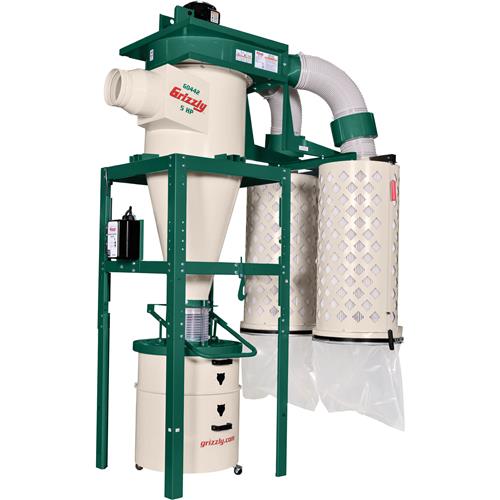 Image for Grizzly G0442 - 5 HP Cyclone Dust Collector