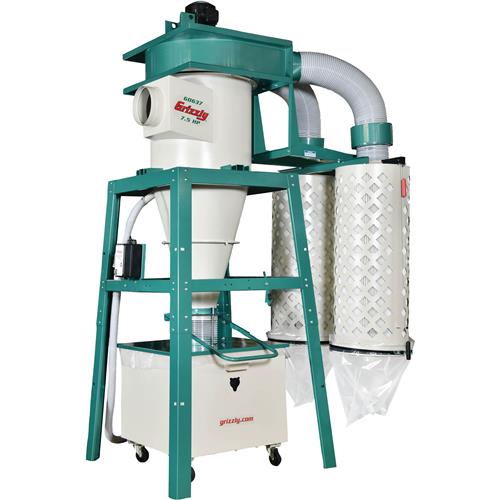Image for Grizzly G0637 - 7-1/2 HP 3-Phase Cyclone Dust Collector