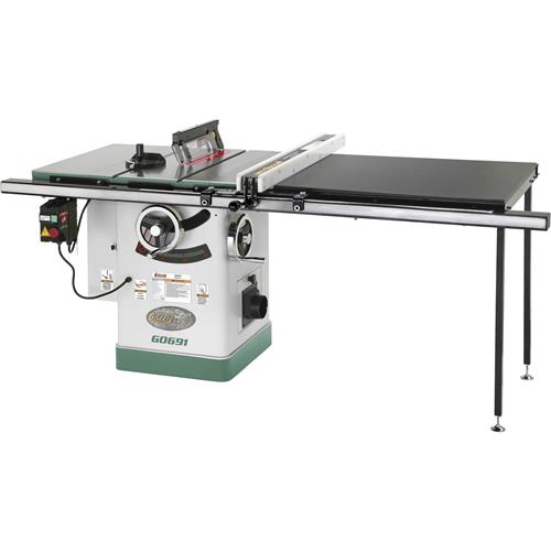 Image for Grizzly G0691 - 10" 3 HP 220V Cabinet Table Saw with Long Rails & Riving Knife