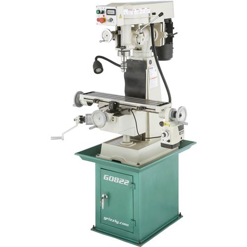 Image for Grizzly G0822 - 6" x 26" 2 HP Variable-Speed Vertical Mill with Power Feed