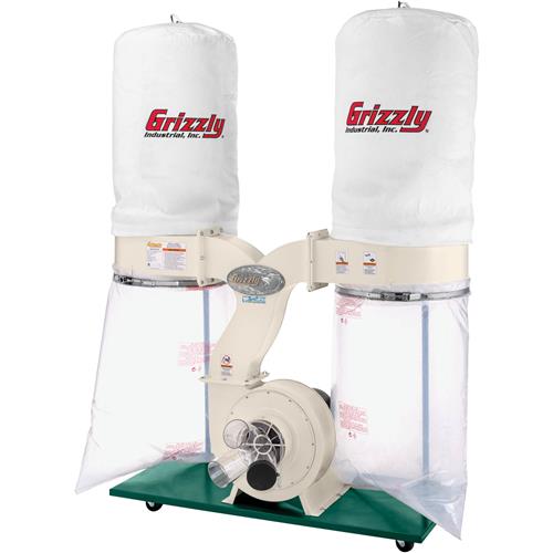 Image for Grizzly G1030Z2P - 3 HP Dust Collector with Aluminum Impeller