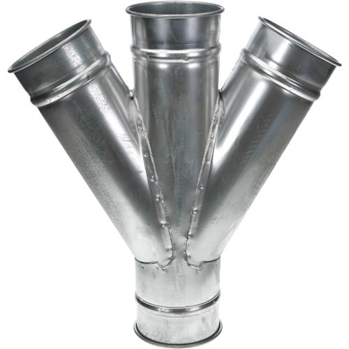 Image for 4" to 4" x 4" x 4" Industrial Dust Collection Double Branch