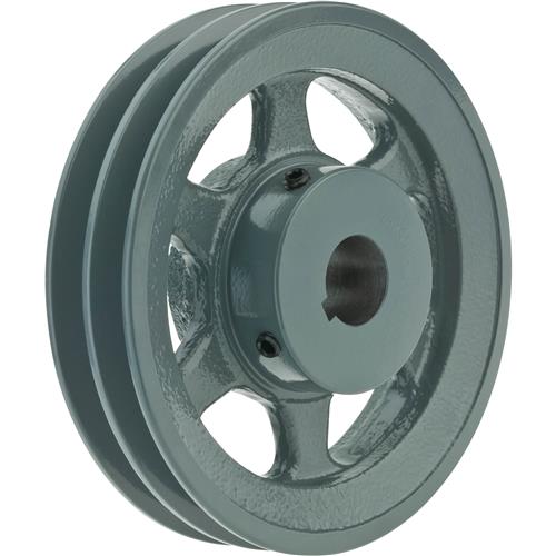 Image for Grizzly G6277 - Double V-Groove Pulley - 6" Pitch Dia., 1" Bore