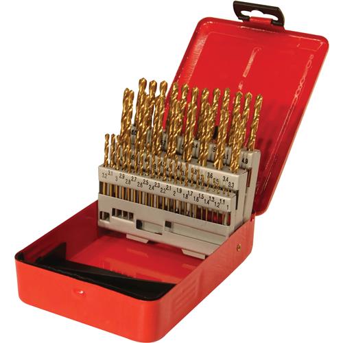 Image for Grizzly G9753 - TiN Coated Drill Set - 50 pc. Metric