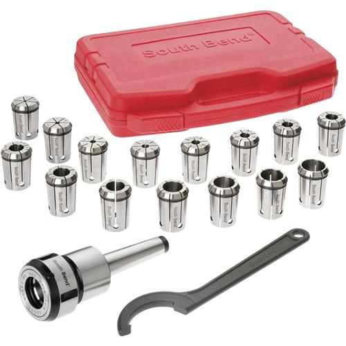 Image for South Bend SB1351 - 16-Piece Quick-Change Collet Set, MT3