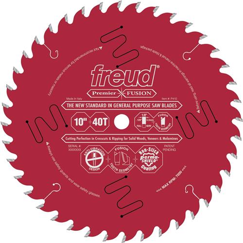 Image for Freud T24417 - 10" x 5/8" 40t Hi-ATB General Purpose Saw Blade