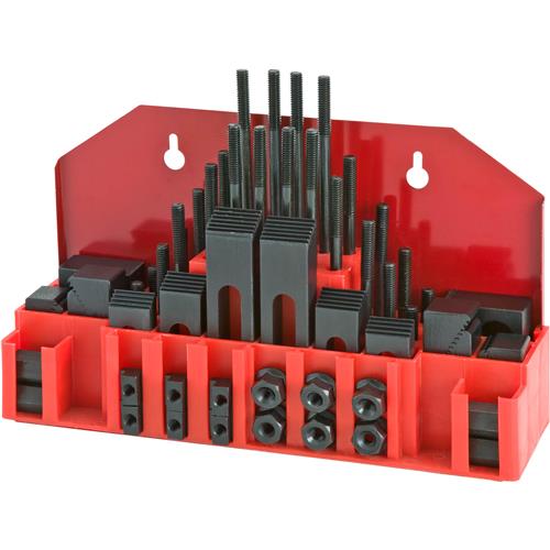 Image for Grizzly T25250 - 58 Pc. Clamping Kit For 5/16"-18, 3/8" T-Slot