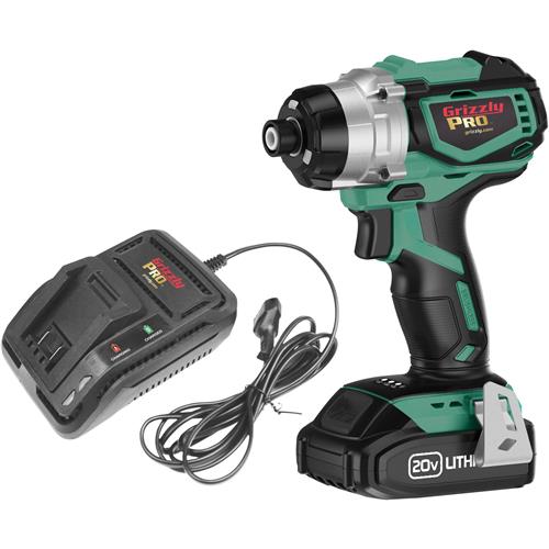 Image for Grizzly PRO T30291X1 - 20V Impact Driver Kit with Li-Ion Battery & Charger