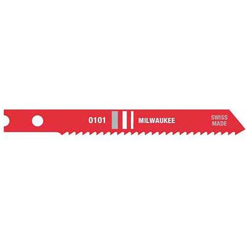 Image for Milwaukee T31424 - 2-3/4" 18 TPI U-Shank HSS Metal Cutting Jigsaw Blade, 5 pk.