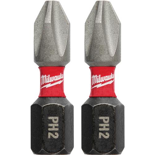 Image for Milwaukee T31573 - SHOCKWAVE Impact Power Bit - Phillips #2 - 2Pk