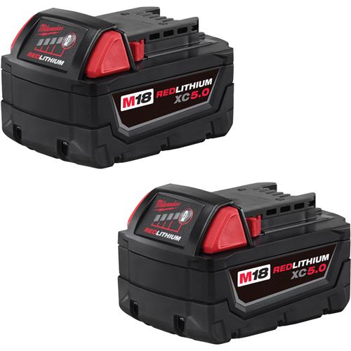 Image for Milwaukee T31632 - M18 XC5.0 Battery 2-Pack
