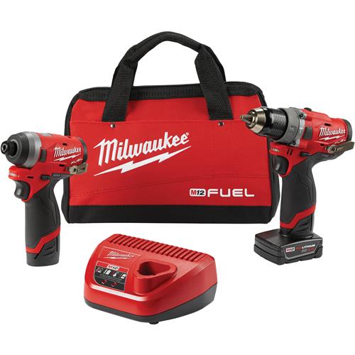 Image for Milwaukee T32176 - M12 Fuel 2-Tool Combo Kit:  1/2" Hammer Drill and 1/4" Hex Impact Driver