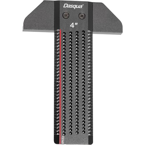 Image for Dasqua T33320 - 4" T-Shaped Ruler with Marked Holes