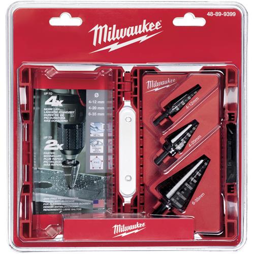 Image for Milwaukee T33418 - Step Drill Bit Set Metric - 3 pc.