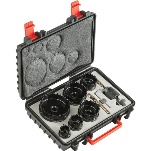 Image for Grizzly PRO T33824 - 6 Pc Metalworking Tungsten Carbide Hole Saw Set 7/8" - 2-1/2"