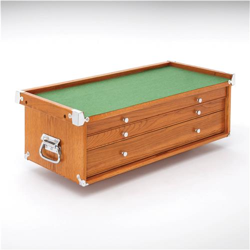 Image for Grizzly T33973 - 26" Series 3-Large Drawer Red Oak Mid-Riser