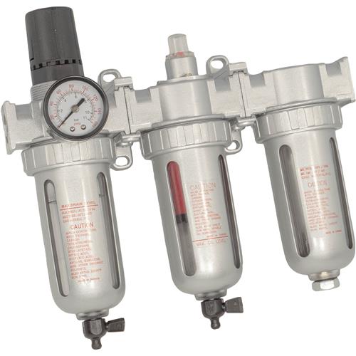 Image for Grizzly T34264 - 1/2" 3-Stage Filter/Regulator, 150 PSI